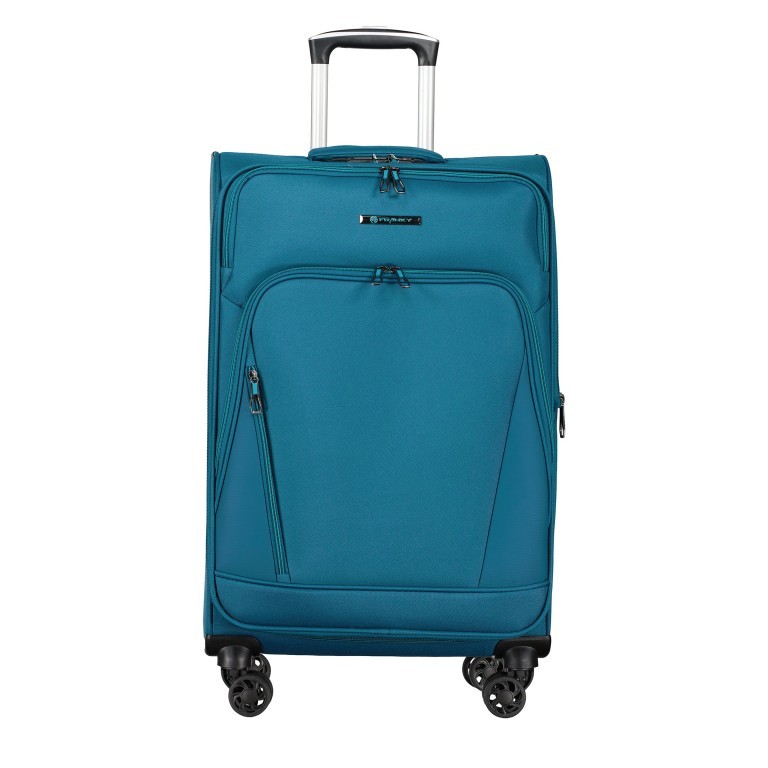 Koffer T24 Größe 69,5 cm Petrol, Farbe: blau/petrol, Marke: Franky, EAN: 4251885954988, Abmessungen in cm: 44x69.5x28.5, Bild 1 von 8
