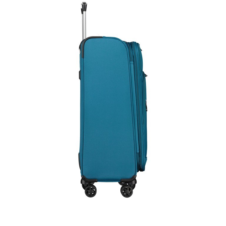 Koffer T24 Größe 69,5 cm Petrol, Farbe: blau/petrol, Marke: Franky, EAN: 4251885954988, Abmessungen in cm: 44x69.5x28.5, Bild 4 von 8