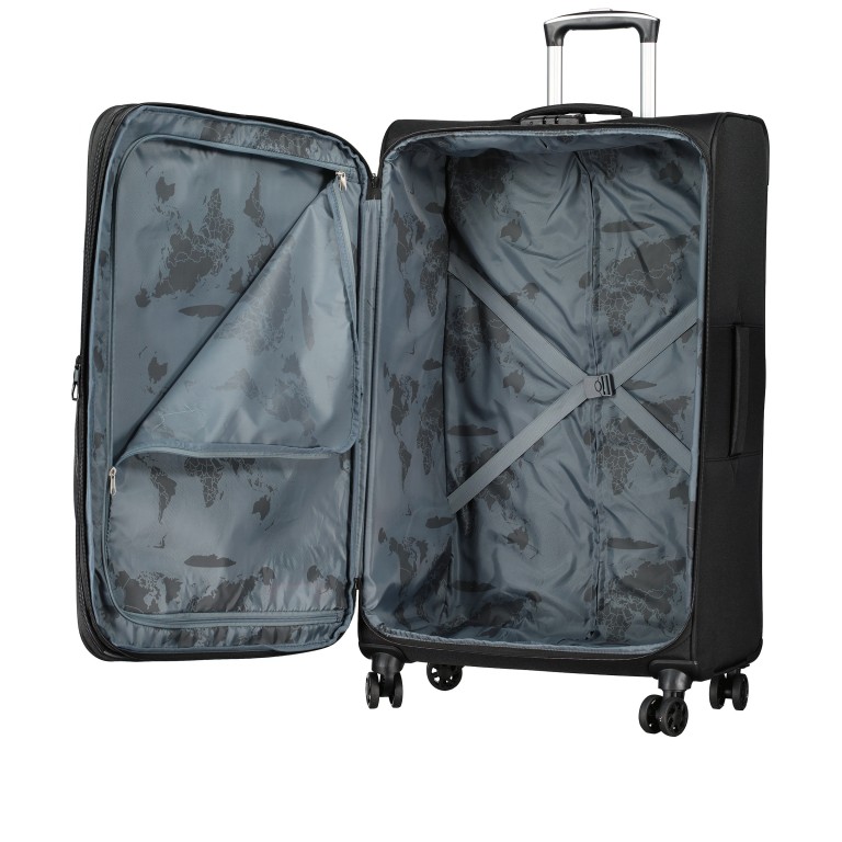 Koffer T24 Größe 80 cm Black, Farbe: schwarz, Marke: Franky, EAN: 4251885954919, Abmessungen in cm: 48x80x33, Bild 7 von 8