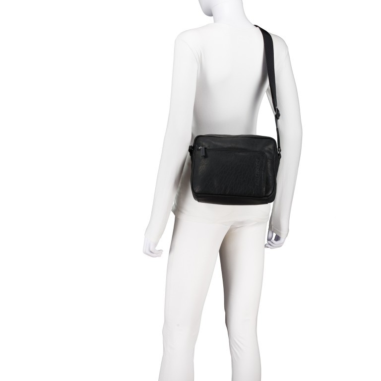 Umhängetasche Clapton Chade SHZ Black, Farbe: schwarz, Marke: Strellson, EAN: 4048835220190, Abmessungen in cm: 24.5x20x7, Bild 5 von 7