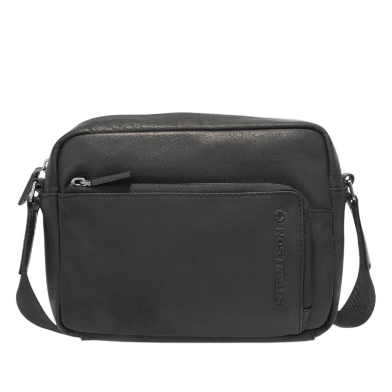 Umhängetasche Clapton Chade SHZ Black, Farbe: schwarz, Marke: Strellson, EAN: 4048835220190, Abmessungen in cm: 24.5x20x7, Bild 1 von 7