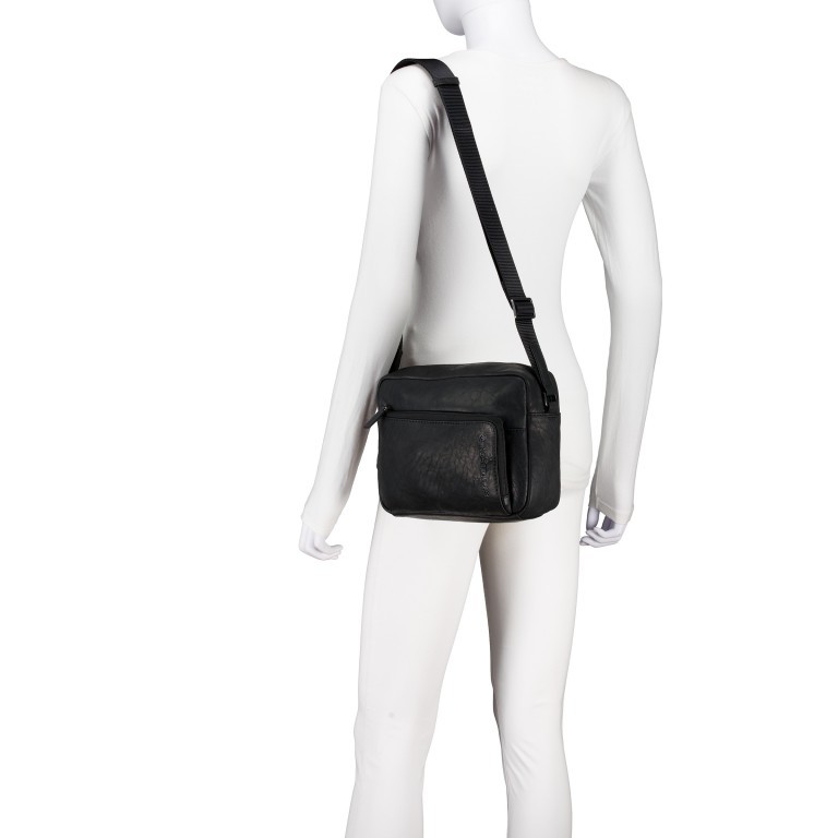 Umhängetasche Clapton Chade SHZ Black, Farbe: schwarz, Marke: Strellson, EAN: 4048835220190, Abmessungen in cm: 24.5x20x7, Bild 4 von 7