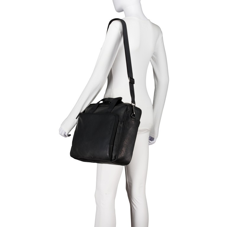Aktentasche Clapton Charles MHZ Black, Farbe: schwarz, Marke: Strellson, EAN: 4048835210146, Abmessungen in cm: 39x29x14, Bild 5 von 8