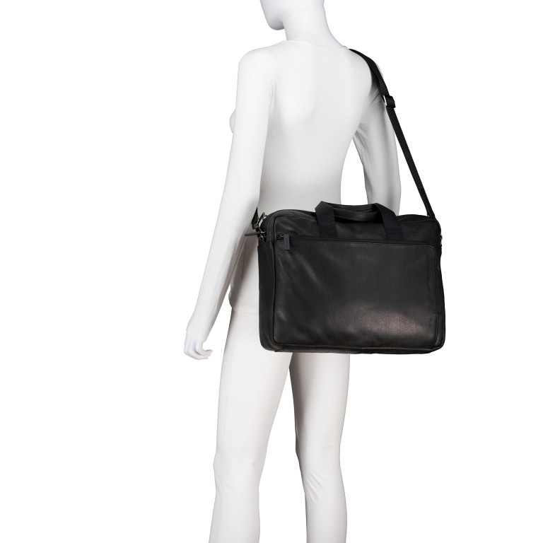 Aktentasche Clapton Charles MHZ Black, Farbe: schwarz, Marke: Strellson, EAN: 4048835210146, Abmessungen in cm: 39x29x14, Bild 6 von 8