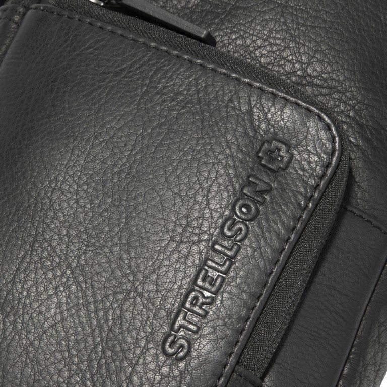 Umhängetasche Clapton Chris MVZ Black, Farbe: schwarz, Marke: Strellson, EAN: 4048835210139, Abmessungen in cm: 17x31.5x6.5, Bild 6 von 6