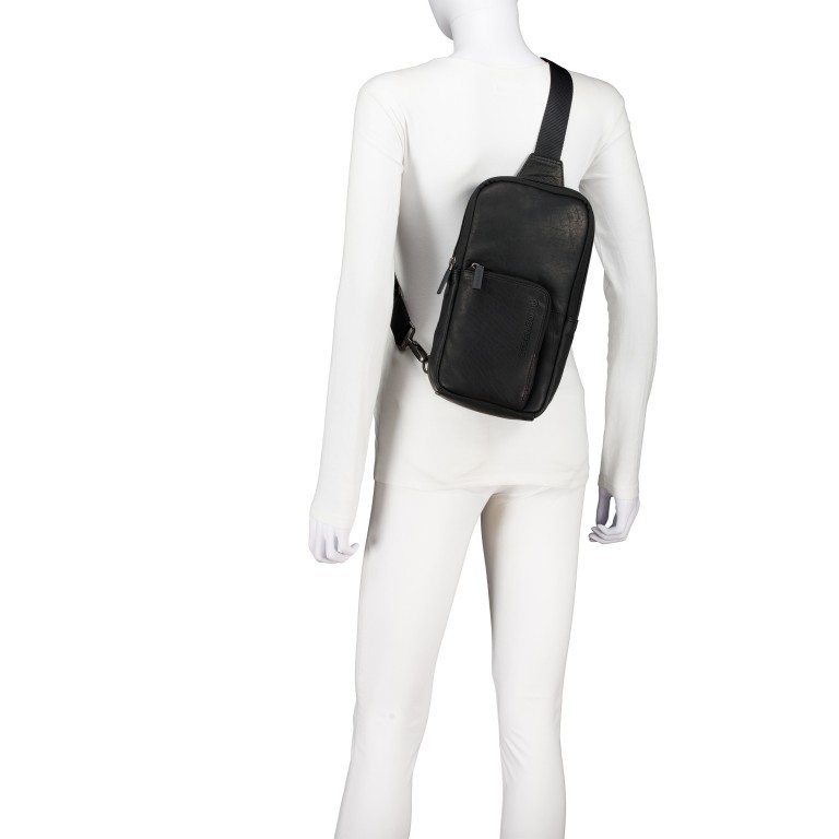 Umhängetasche Clapton Chris MVZ Black, Farbe: schwarz, Marke: Strellson, EAN: 4048835210139, Abmessungen in cm: 17x31.5x6.5, Bild 4 von 6