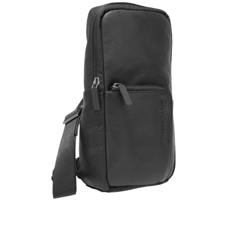 Umhängetasche Clapton Chris MVZ Black, Farbe: schwarz, Marke: Strellson, EAN: 4048835210139, Abmessungen in cm: 17x31.5x6.5, Bild 2 von 6