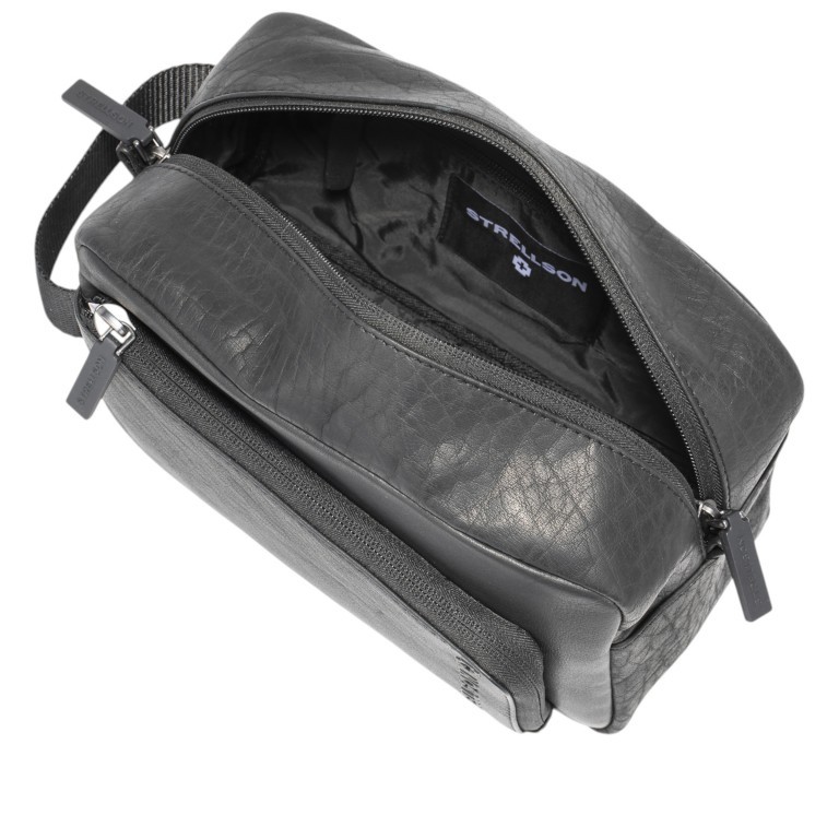 Kulturbeutel Clapton Wanja SHZ Black, Farbe: schwarz, Marke: Strellson, EAN: 4048835210160, Abmessungen in cm: 24.5x14x13, Bild 5 von 6
