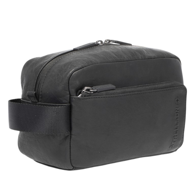 Kulturbeutel Clapton Wanja SHZ Black, Farbe: schwarz, Marke: Strellson, EAN: 4048835210160, Abmessungen in cm: 24.5x14x13, Bild 2 von 6