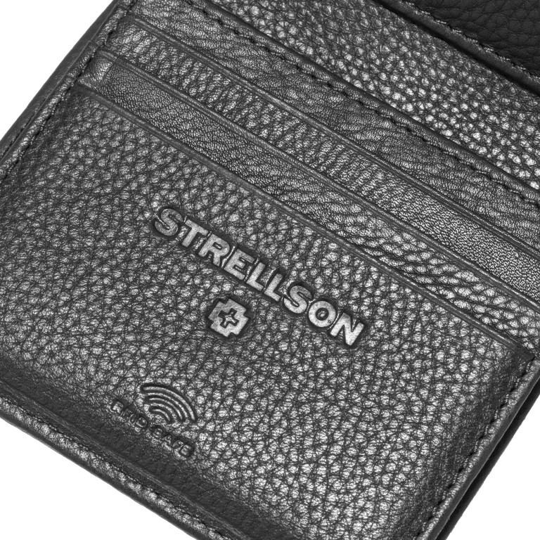 Geldbörse Dalston Reno SV8 Black, Farbe: schwarz, Marke: Strellson, EAN: 4048835211273, Abmessungen in cm: 9x10.5x2, Bild 5 von 5
