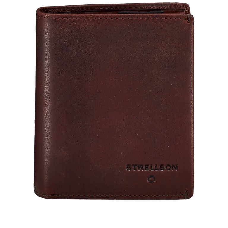 Geldbörse Stratford 2.0 Jorge LV8 Dark Brown, Farbe: braun, Marke: Strellson, EAN: 4048835173120, Abmessungen in cm: 10x12.2x2.5, Bild 1 von 5