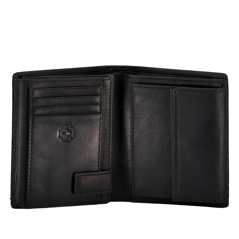 Geldbörse Stratford 2.0 Jorge LV8 Black, Farbe: schwarz, Marke: Strellson, EAN: 4048835173137, Abmessungen in cm: 10x12.2x2.5, Bild 4 von 5