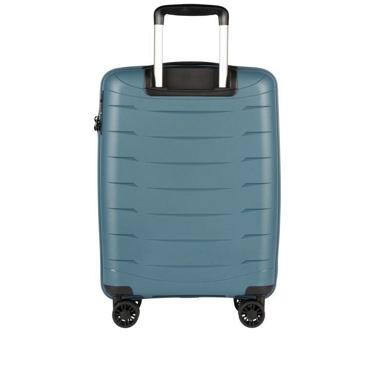 Koffer Franklin IATA-Maß 55 cm Graublau, Farbe: blau/petrol, Marke: Flanigan, EAN: 4048171010363, Abmessungen in cm: 39x55x20, Bild 3 von 6