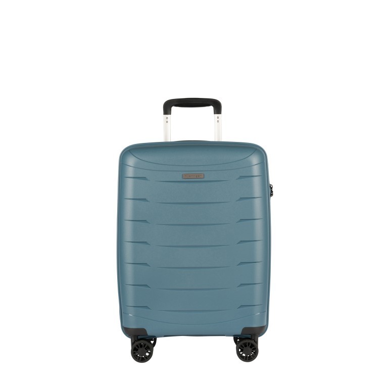 Koffer Franklin IATA-Maß 55 cm Graublau, Farbe: blau/petrol, Marke: Flanigan, EAN: 4048171010363, Abmessungen in cm: 39x55x20, Bild 1 von 6