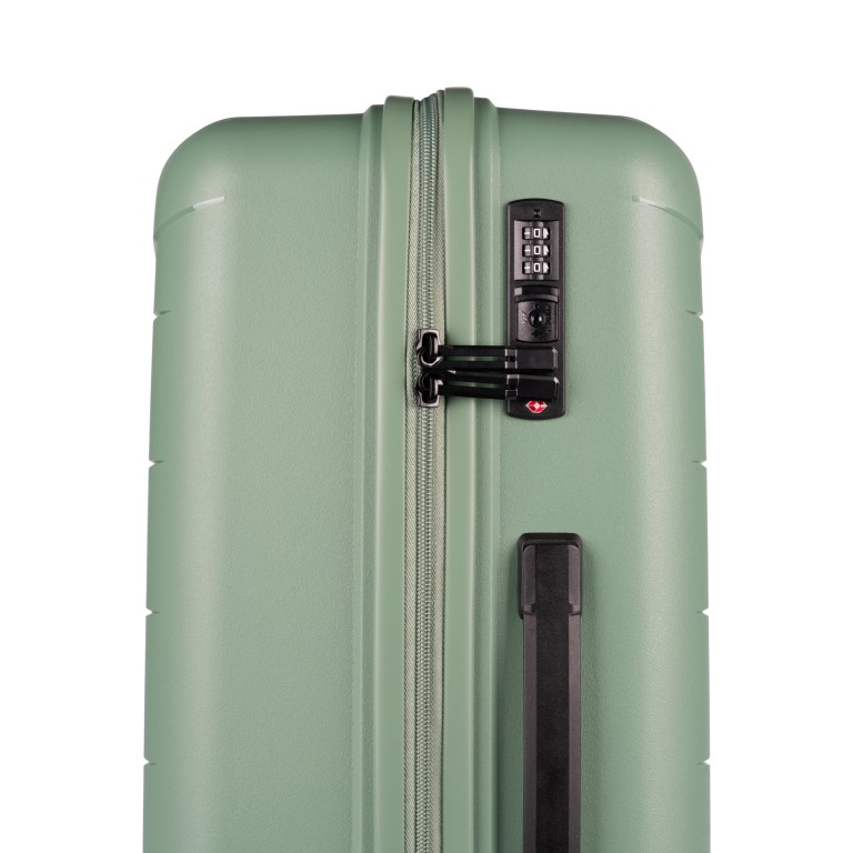 Koffer Franklin 66 cm Sage Green, Farbe: grün/oliv, Marke: Flanigan, EAN: 4048171010400, Abmessungen in cm: 45x66x26, Bild 5 von 5