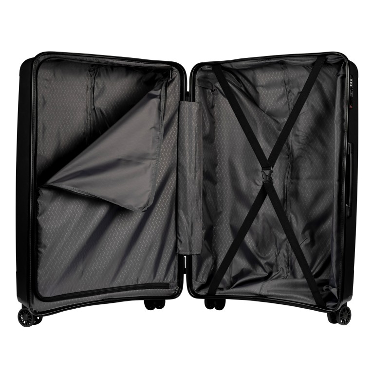 Koffer Franklin 76 cm Schwarz, Farbe: schwarz, Marke: Flanigan, EAN: 4048171010417, Abmessungen in cm: 51x76x29, Bild 4 von 5