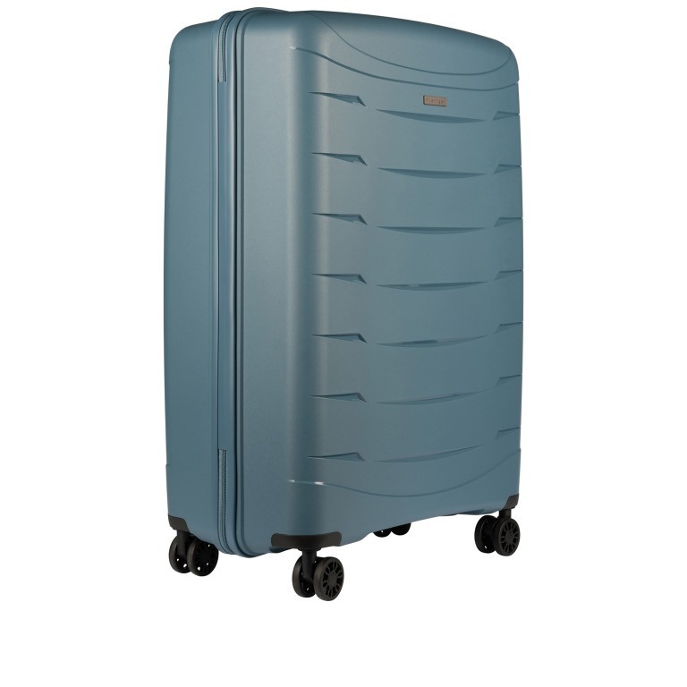 Koffer Franklin 76 cm Graublau, Farbe: blau/petrol, Marke: Flanigan, EAN: 4048171010424, Abmessungen in cm: 51x76x29, Bild 2 von 5