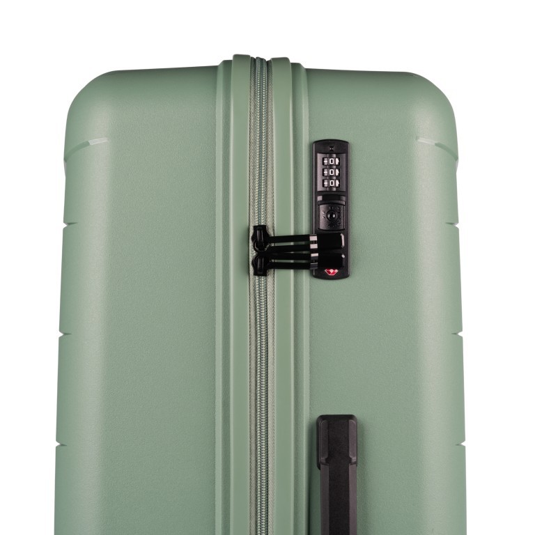 Koffer Franklin 76 cm Sage Green, Farbe: grün/oliv, Marke: Flanigan, EAN: 4048171010431, Abmessungen in cm: 51x76x29, Bild 5 von 5