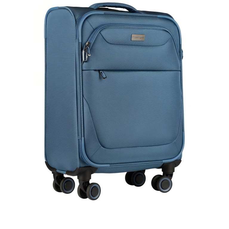 Koffer Magellan 086450 Größe 55 cm Graublau, Farbe: blau/petrol, Marke: Flanigan, EAN: 4048171010271, Abmessungen in cm: 37.5x55x22, Bild 2 von 6
