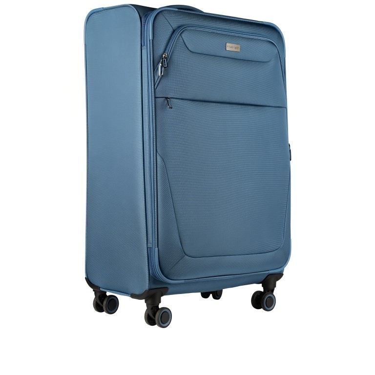 Koffer Magellan 086450 erweiterbar Größe 81 cm Graublau, Farbe: blau/petrol, Marke: Flanigan, EAN: 4048171010318, Abmessungen in cm: 48x81x30.5, Bild 2 von 5