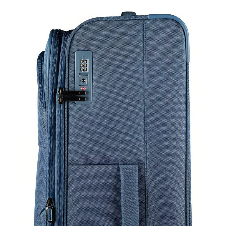 Koffer Magellan 086450 erweiterbar Größe 81 cm Graublau, Farbe: blau/petrol, Marke: Flanigan, EAN: 4048171010318, Abmessungen in cm: 48x81x30.5, Bild 5 von 5