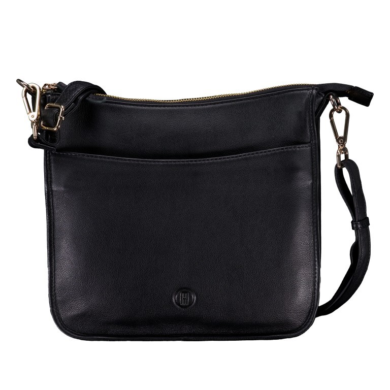 Umhängetasche Nappa Schwarz, Farbe: schwarz, Marke: Hausfelder Manufaktur, EAN: 4065646020641, Abmessungen in cm: 26.5x25x7.5, Bild 1 von 6