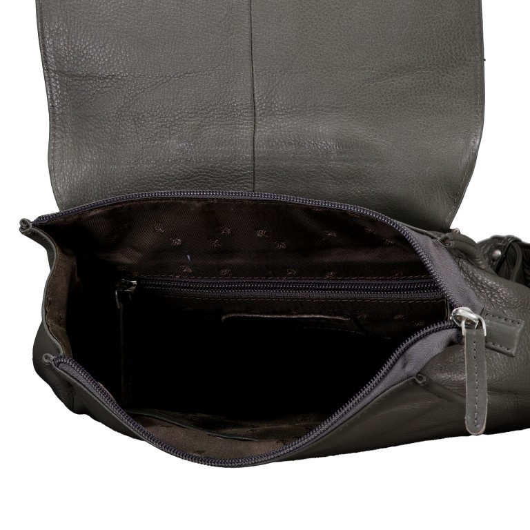Rucksack Nappa Dunkelgrau, Farbe: grau, Marke: Hausfelder Manufaktur, EAN: 4065646022522, Abmessungen in cm: 24.5x31x9.5, Bild 6 von 6