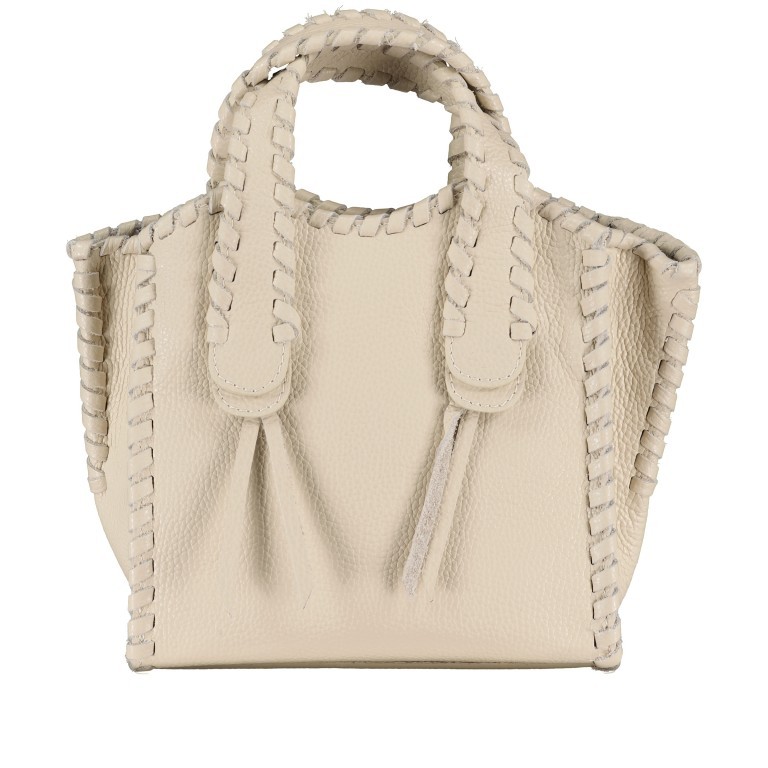 Handtasche Beige, Farbe: beige, Marke: Hausfelder Manufaktur, EAN: 4065646022416, Abmessungen in cm: 21x22x10, Bild 3 von 7