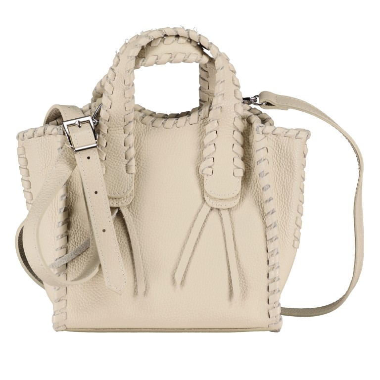Handtasche Beige, Farbe: beige, Marke: Hausfelder Manufaktur, EAN: 4065646022416, Abmessungen in cm: 21x22x10, Bild 1 von 7
