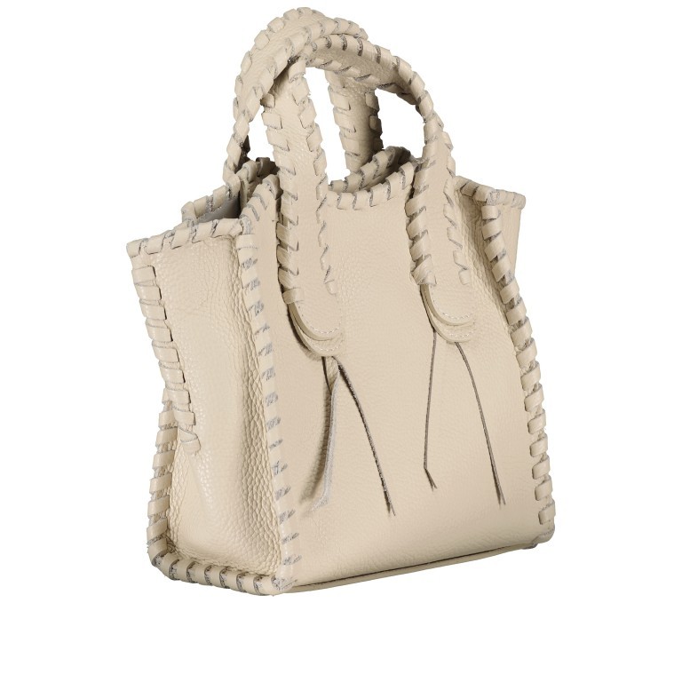 Handtasche Beige, Farbe: beige, Marke: Hausfelder Manufaktur, EAN: 4065646022416, Abmessungen in cm: 21x22x10, Bild 2 von 7