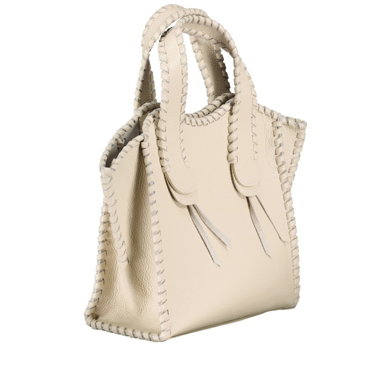 Handtasche mit herausnehmbarer Tasche Beige, Farbe: beige, Marke: Hausfelder Manufaktur, EAN: 4065646022447, Abmessungen in cm: 26x26x12, Bild 2 von 8