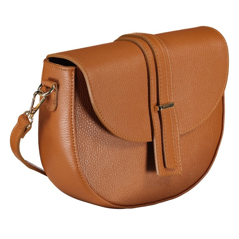 Satteltasche Hellbraun, Farbe: braun, Marke: Hausfelder Manufaktur, EAN: 4065646022454, Abmessungen in cm: 28x20x7.5, Bild 2 von 8