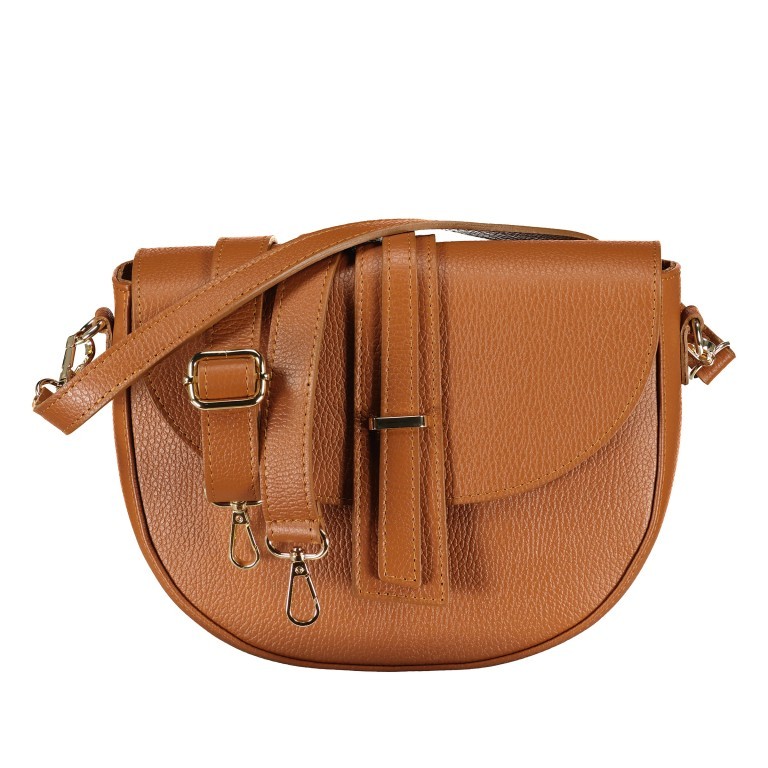 Satteltasche Hellbraun, Farbe: braun, Marke: Hausfelder Manufaktur, EAN: 4065646022454, Abmessungen in cm: 28x20x7.5, Bild 1 von 8