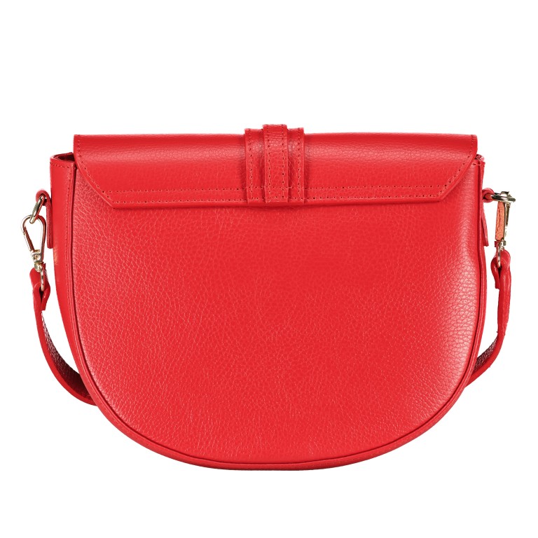 Satteltasche Rot, Farbe: rot/weinrot, Marke: Hausfelder Manufaktur, EAN: 4065646022478, Abmessungen in cm: 28x20x7.5, Bild 3 von 8