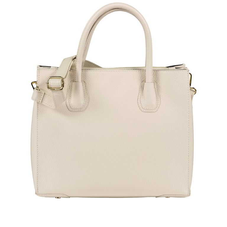 Handtasche mit Goldfittings Beige, Farbe: beige, Marke: Hausfelder Manufaktur, EAN: 4065646022508, Abmessungen in cm: 31.5x27x14, Bild 1 von 7