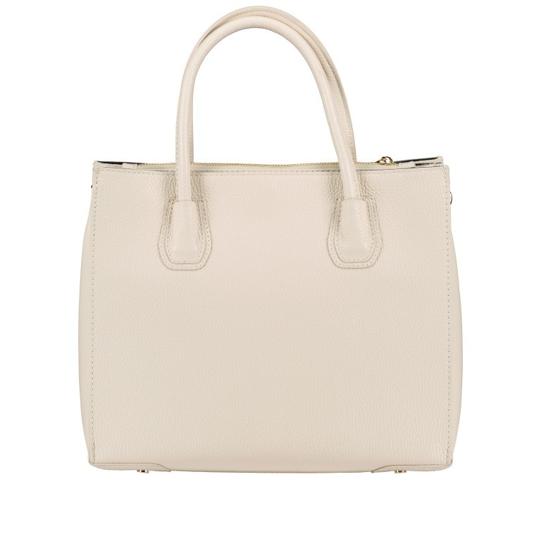 Handtasche mit Goldfittings Beige, Farbe: beige, Marke: Hausfelder Manufaktur, EAN: 4065646022508, Abmessungen in cm: 31.5x27x14, Bild 3 von 7