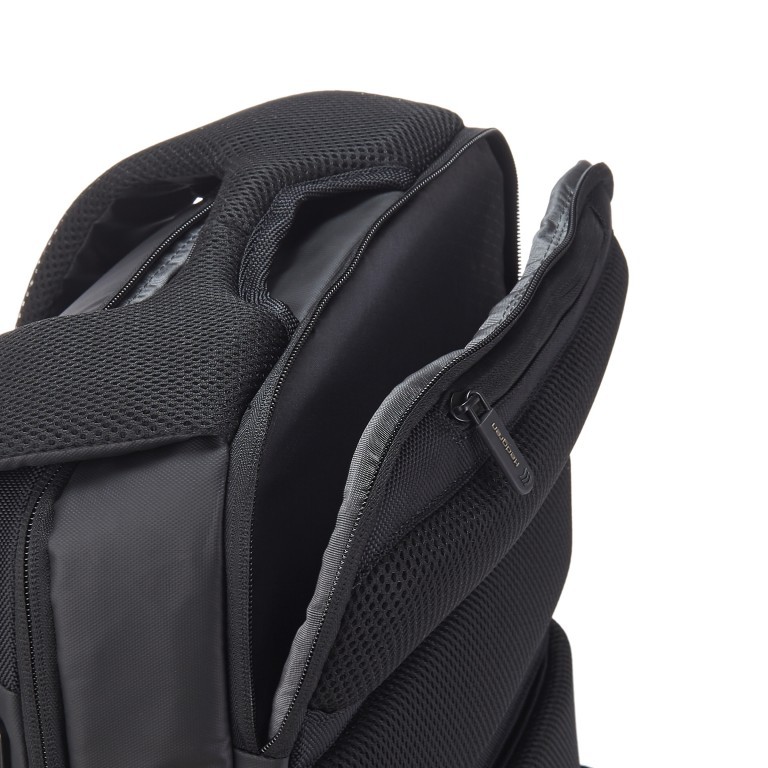 Rucksack Commute Rail Eco mit Laptopfach 15.6 Black, Farbe: schwarz, Marke: Hedgren, EAN: 5413507235380, Abmessungen in cm: 32x43x18, Bild 8 von 20