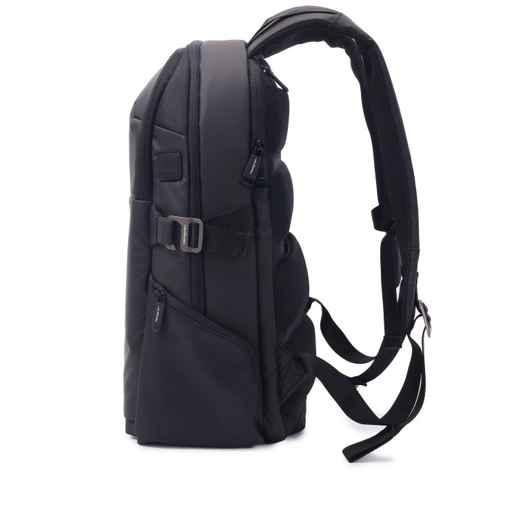 Rucksack Commute Rail Eco mit Laptopfach 15.6 Black, Farbe: schwarz, Marke: Hedgren, EAN: 5413507235380, Abmessungen in cm: 32x43x18, Bild 3 von 20