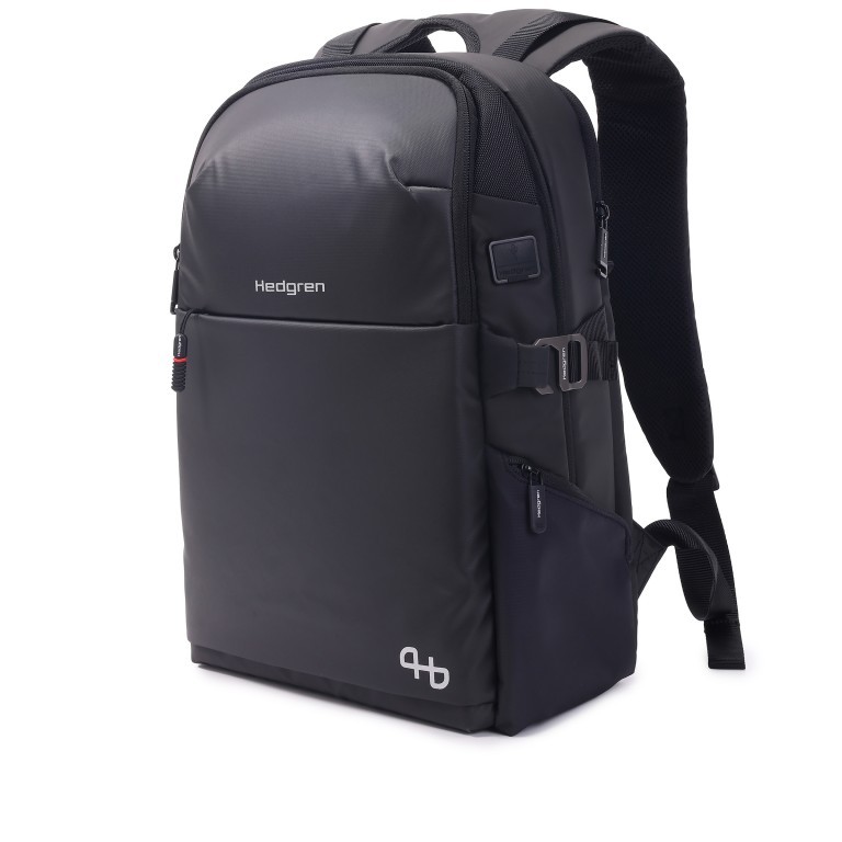 Rucksack Commute Rail Eco mit Laptopfach 15.6 Black, Farbe: schwarz, Marke: Hedgren, EAN: 5413507235380, Abmessungen in cm: 32x43x18, Bild 2 von 20