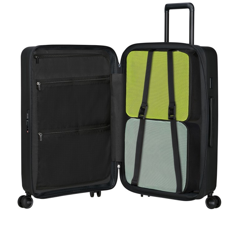 Koffer Restackd Spinner Größe 68 Black, Farbe: schwarz, Marke: Samsonite, EAN: 5400520262929, Abmessungen in cm: 46x68x26, Bild 9 von 19