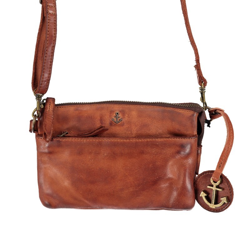 Umhängetasche / Gürteltasche Anchor-Love Perla B3.7589, Farbe: anthrazit, grau, blau/petrol, cognac, grün/oliv, rot/weinrot, gelb, Marke: Harbour 2nd, Abmessungen in cm: 20x13x7.5, Bild 1 von 7