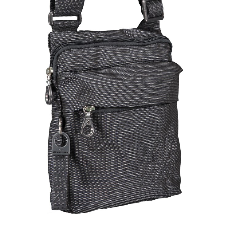 Umhängetasche MD20 QMT04, Farbe: grau, blau/petrol, taupe/khaki, rosa/pink, beige, Marke: Mandarina Duck, Abmessungen in cm: 21x24x5, Bild 2 von 8