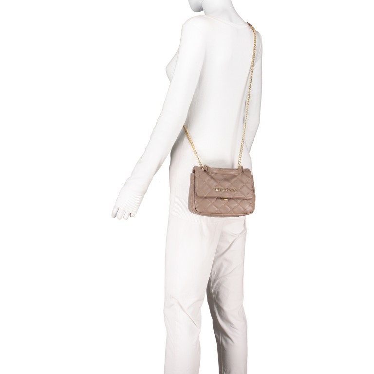 Umhängetasche Ocarina, Farbe: schwarz, taupe/khaki, rot/weinrot, beige, weiß, Marke: Valentino Bags, Abmessungen in cm: 20x15x7, Bild 7 von 8