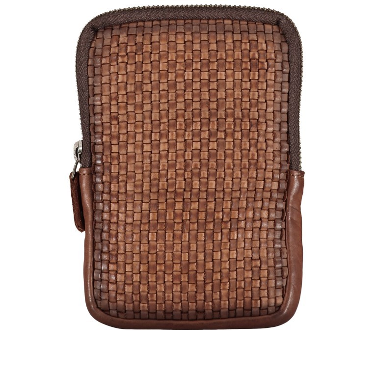 Handytasche Soft-Weaving Edith B3.2323 mit Schulterriemen Charming Cognac, Farbe: cognac, Marke: Harbour 2nd, EAN: 4046478048188, Abmessungen in cm: 10x16.3x1.5, Bild 7 von 7