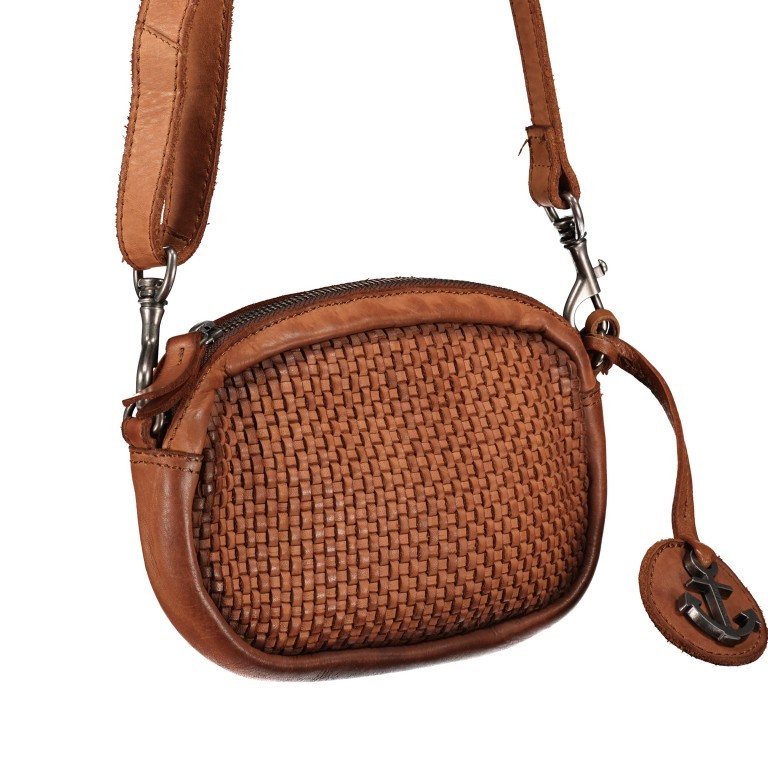 Umhängetasche / Gürteltasche Soft-Weaving Wendy SW.10499 Charming Cognac, Farbe: cognac, Marke: Harbour 2nd, EAN: 4046478051720, Abmessungen in cm: 18x12x5, Bild 2 von 8