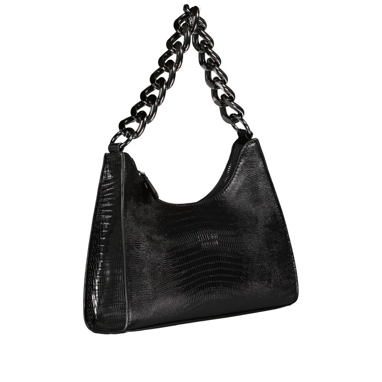 Umhängetasche Black Kroko, Farbe: schwarz, Marke: Guess, EAN: 0190231517467, Abmessungen in cm: 27x21x7, Bild 2 von 8