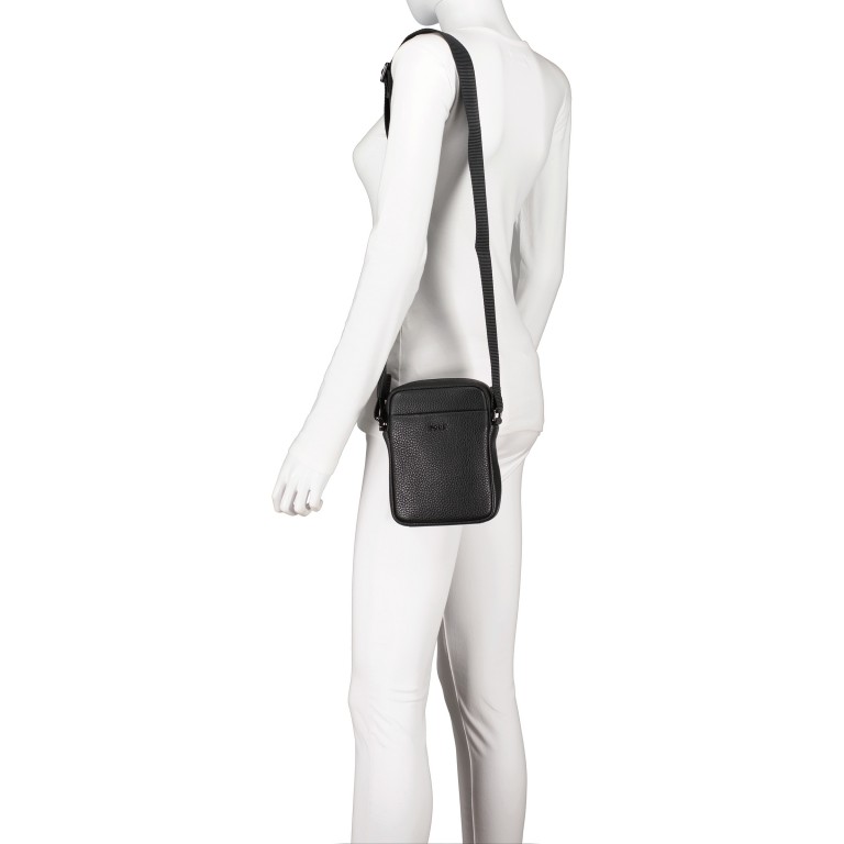 Umhängetasche Cardona Rafael XSVZ1, Farbe: schwarz, braun, Marke: Joop!, Abmessungen in cm: 14.5x19x5.5, Bild 4 von 6