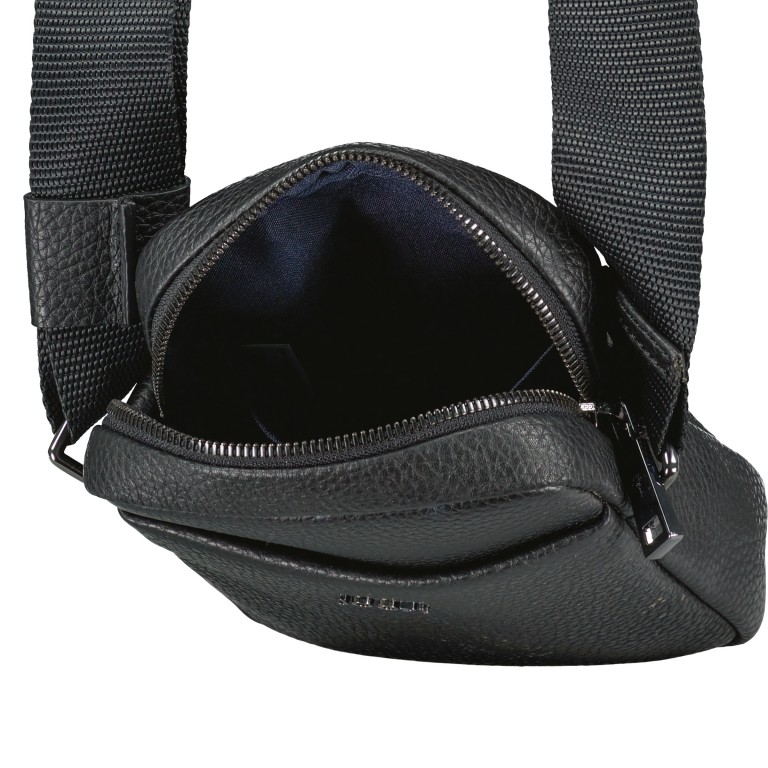 Umhängetasche Cardona Rafael XSVZ1, Farbe: schwarz, braun, Marke: Joop!, Abmessungen in cm: 14.5x19x5.5, Bild 6 von 6