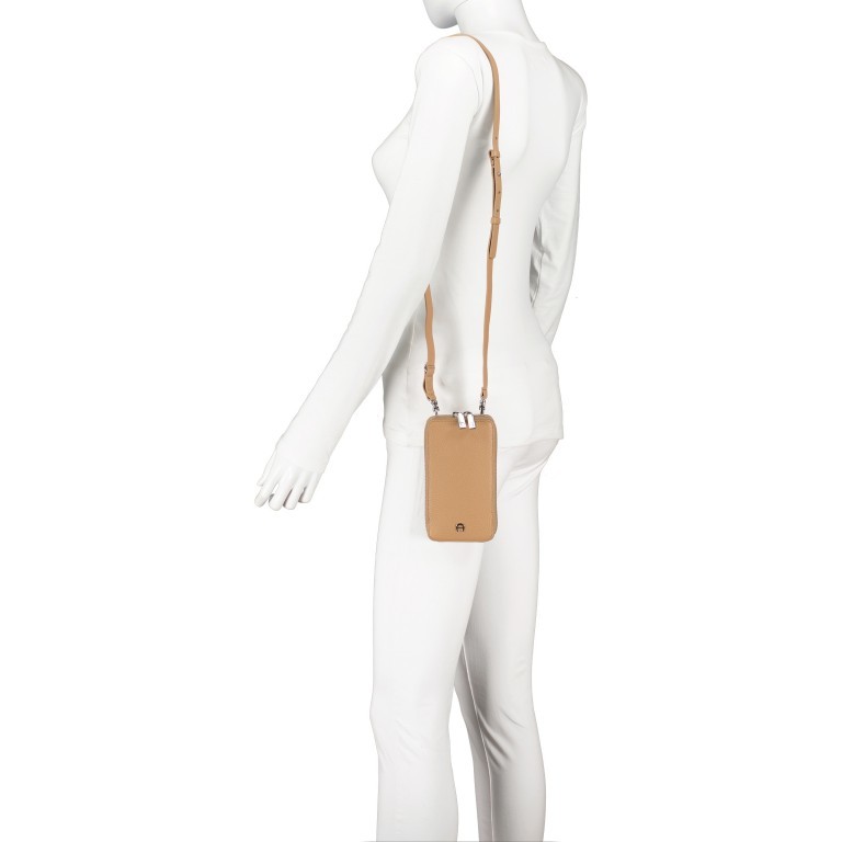Handytasche Fashion Mobile Bag Cardboard Beige, Farbe: beige, Marke: AIGNER, EAN: 4055539423772, Abmessungen in cm: 9x17x2.5, Bild 3 von 5