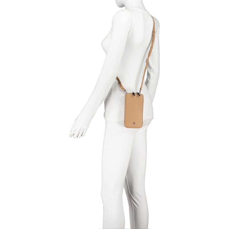 Handytasche Fashion Mobile Bag Cardboard Beige, Farbe: beige, Marke: AIGNER, EAN: 4055539423772, Abmessungen in cm: 9x17x2.5, Bild 4 von 5